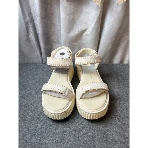 Dolce Vita Debra Ivory Suede Women’s Sandals size 8.5 Comfortable! NWB - Picture 4 of 8